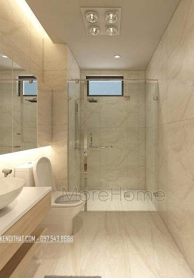 Thiết kế nội thất phòng tắm chung cư Mandarin Garden 2