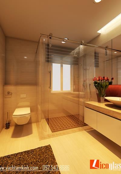 Vách tắm kính cao cấp
